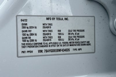 2022 Tesla Model Y Long Range