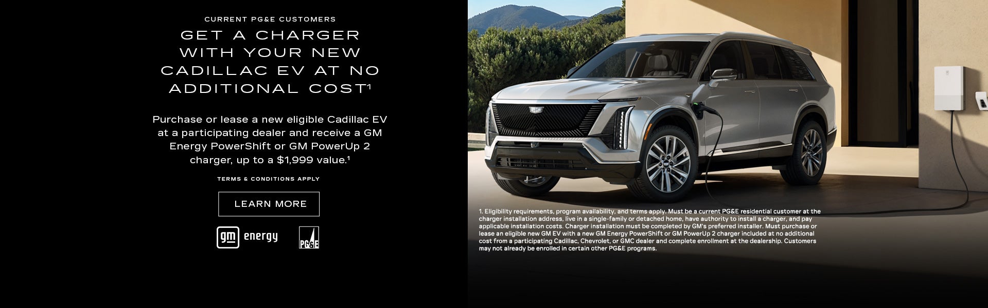 Get a charger with your new ev cadillac