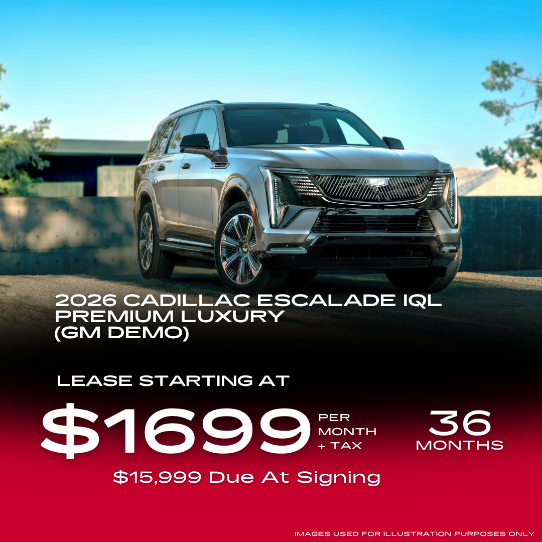 Lease $1,699/mo + tax for 36 mos w/ $15,999 due at signing