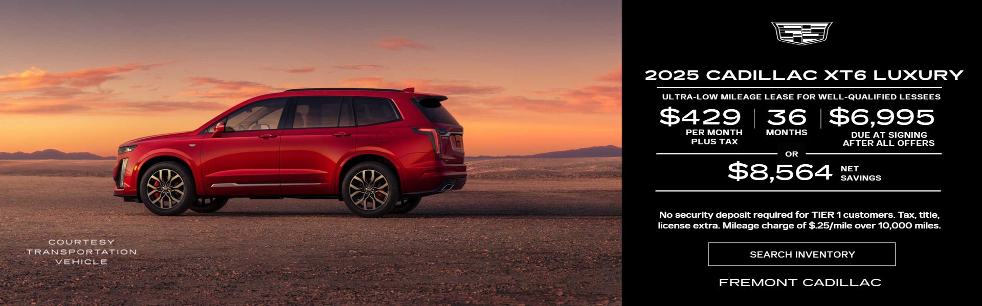 2025 CADILLAC XT6 LUXURY (PRIOR COURTESY LOANER )