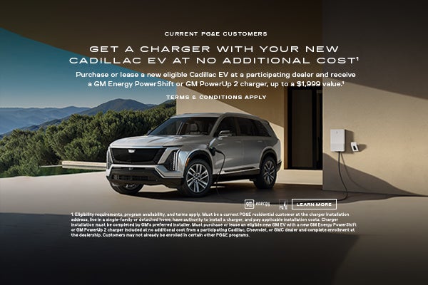 Get a charger with your new ev cadillac
