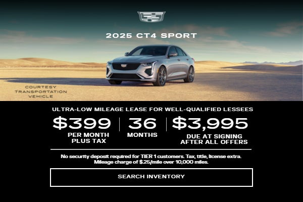 2025 CADILLAC CT4 SPORT (Prior courtesy loaner)