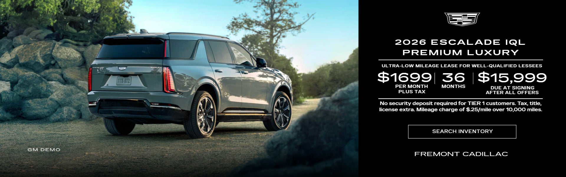 2026 Cadillac Escalade IQL ( GM DEMO ) PREMIUM LUXURY