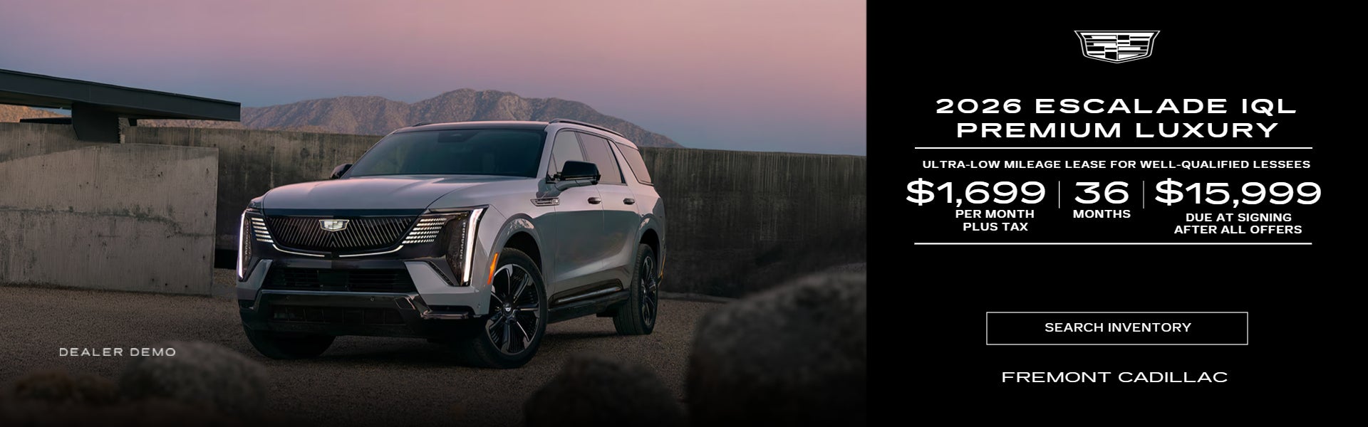 2026 Cadillac Escalade IQL ( GM DEMO ) PREMIUM LUXURY