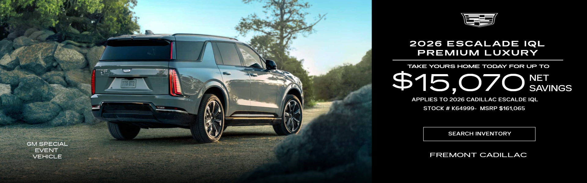 2026 Cadillac Escalade IQL PREMIUM LUXURY (GM Special Event