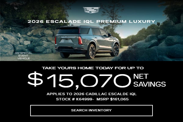 2026 Cadillac Escalade IQL PREMIUM LUXURY (GM Special Event