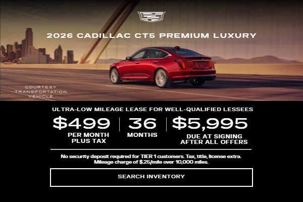 2026 CADILLAC CT5 PREMIUM LUXURY (Prior courtesy loaner)