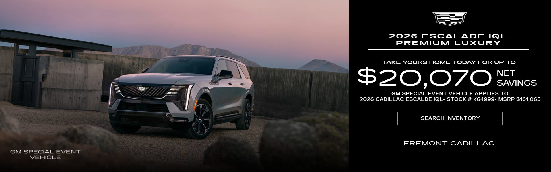 2026 Cadillac Escalade IQL PREMIUM LUXURY (GM Special Event