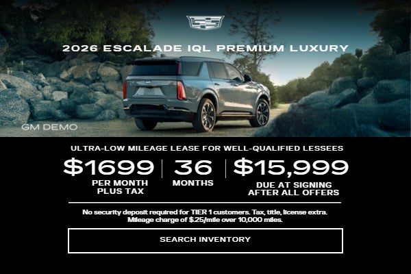 2026 Cadillac Escalade IQL ( GM DEMO ) PREMIUM LUXURY