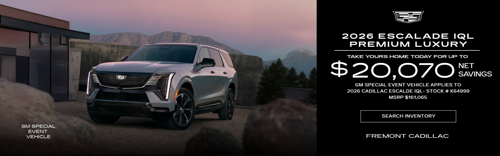 2026 Cadillac Escalade IQL PREMIUM LUXURY (GM Special Event