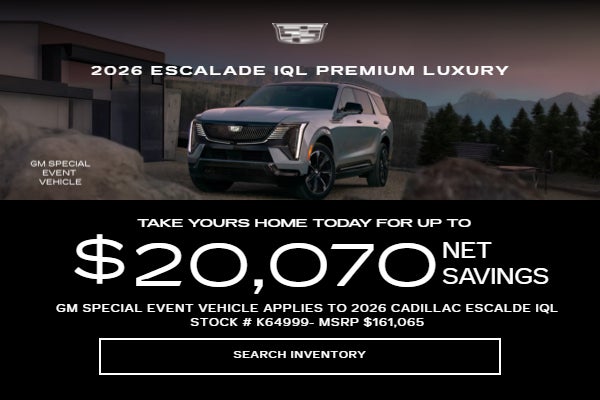 2026 Cadillac Escalade IQL PREMIUM LUXURY (GM Special Event